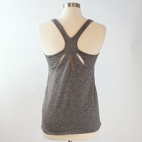 Patagonia Racerback Tank Top Cutout Detail Marled Gray - Medium - Picture 4 of 7